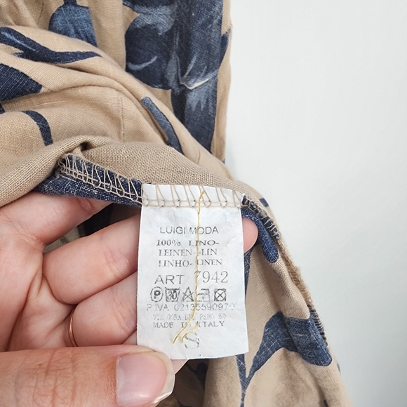 Bella Amore Italian Linen Lagenlook Tulip Dress - Picture 4 of 9